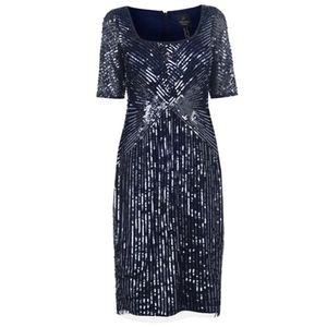 Adrianna Papell  Women's Light Navy Dress NWT 6